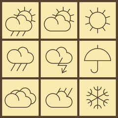 Weather icons