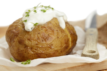 Ofenkartoffel mit Quark