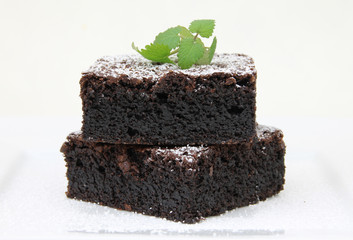 Schokokuchenschnitten