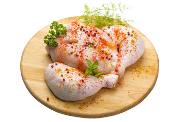 Uncoocked chicken