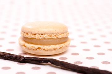Macaron mit Aroma von Vanille