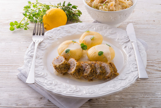 Silesian dumplings