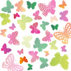 background of butterflies