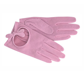 pink gloves