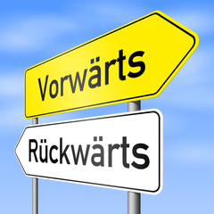 schild lr vorwärts rückwärts I