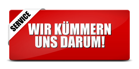 button eckig breit wir kümmern uns darum! I