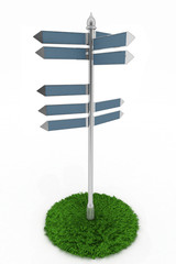 street index on a white background