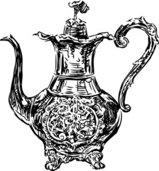 antique coffee pot