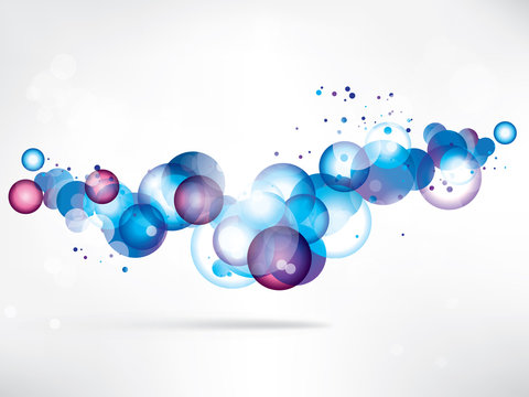 abstract colored background with circles