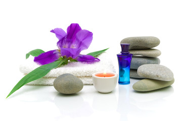 Still life of items for the spa treatments