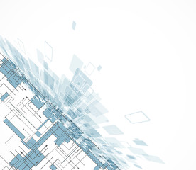 Abstract light blur computer Technology circuit background vecto