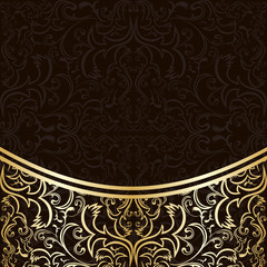 Luxury Background  decorated by gold border.