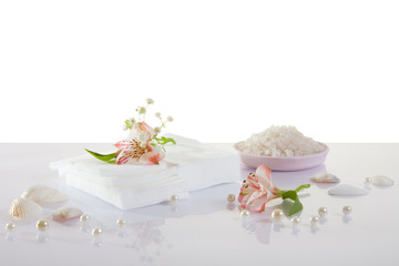white napkins isolated
