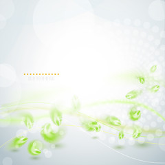 Abstract green feather background eps10 vector illustration