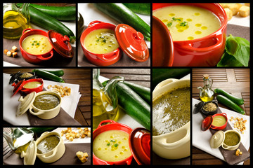 Vegetables soup composition