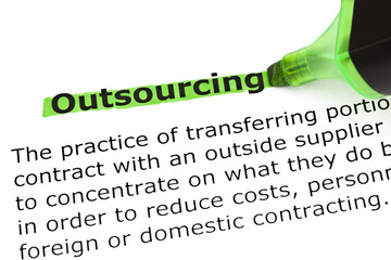 Dictionary definition of the word Outsourcing