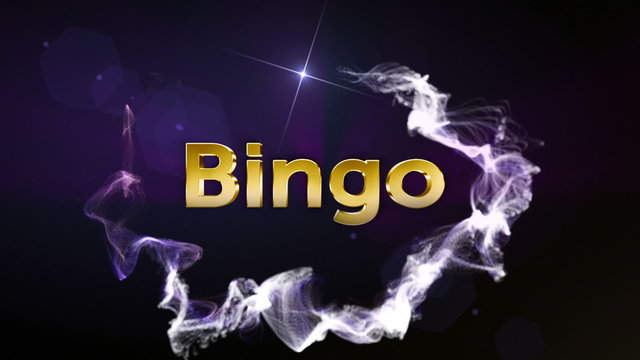 Bingo Gold Text in Particle (2 variation) - HD1080