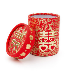chinese traditional double happiness gift box,no trade mark