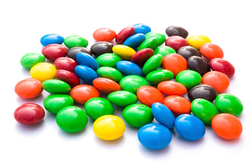 Fototapeta na wymiar kolorowe przyciski czekolady