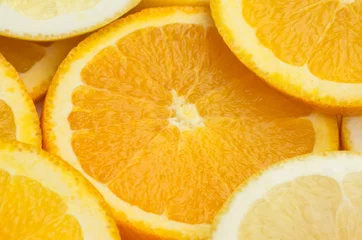  Sinaasappel- en grapefruitschijfje © stockfoto