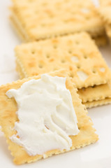 Crackers with Cream Cheese