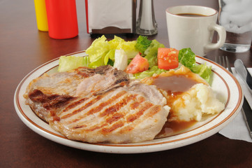 Pork chop dinner