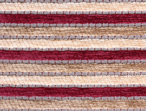 Striped fabric texture. Clothes background. Close up