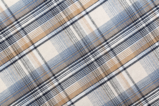 Fabric plaid texture. Cloth background