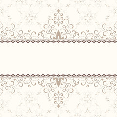 Vintage background, ornamental label design