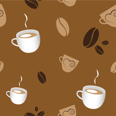 Coffee Seamless pattern