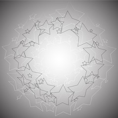 Radial Stars Abstract Background
