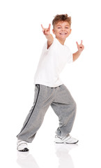 Boy dancing