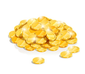 golden coin heap