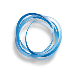 Vector  Blue Rings Background © puckillustrations