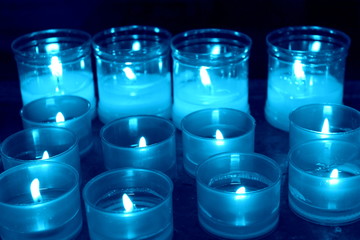 candele blu