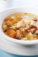 chicken soup with vegetables