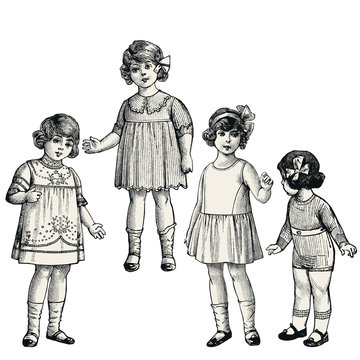 Four little girls