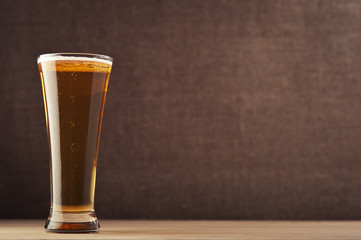 Glass with beer