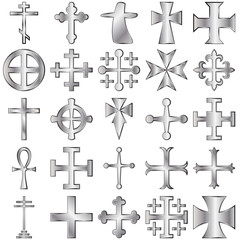 Crosses set