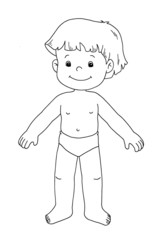 bambino in bianco e nero
