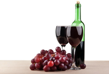 wine glass with grape