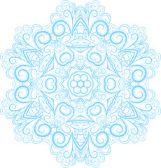 Light Blue Snowflake