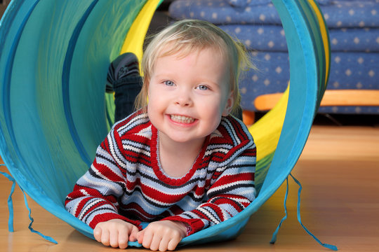 Toddler playing