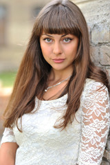 Fototapeta premium Beautiful girl face - close up