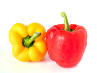  bell peppers  on a white background