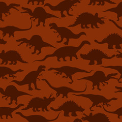 Dinosaurs seamless pattern