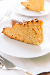 Yoghurt cake with chocolate drops