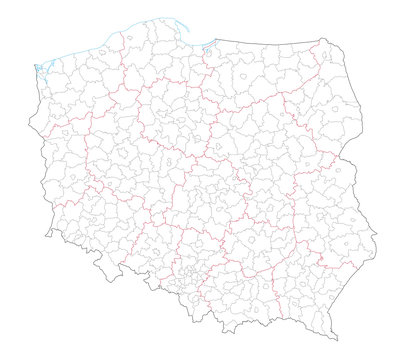 Polen Administrativ Verwaltungsgliederung