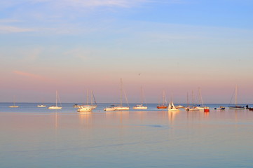 Yachts in port