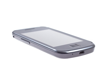 Touch screen mobile phone on isolated